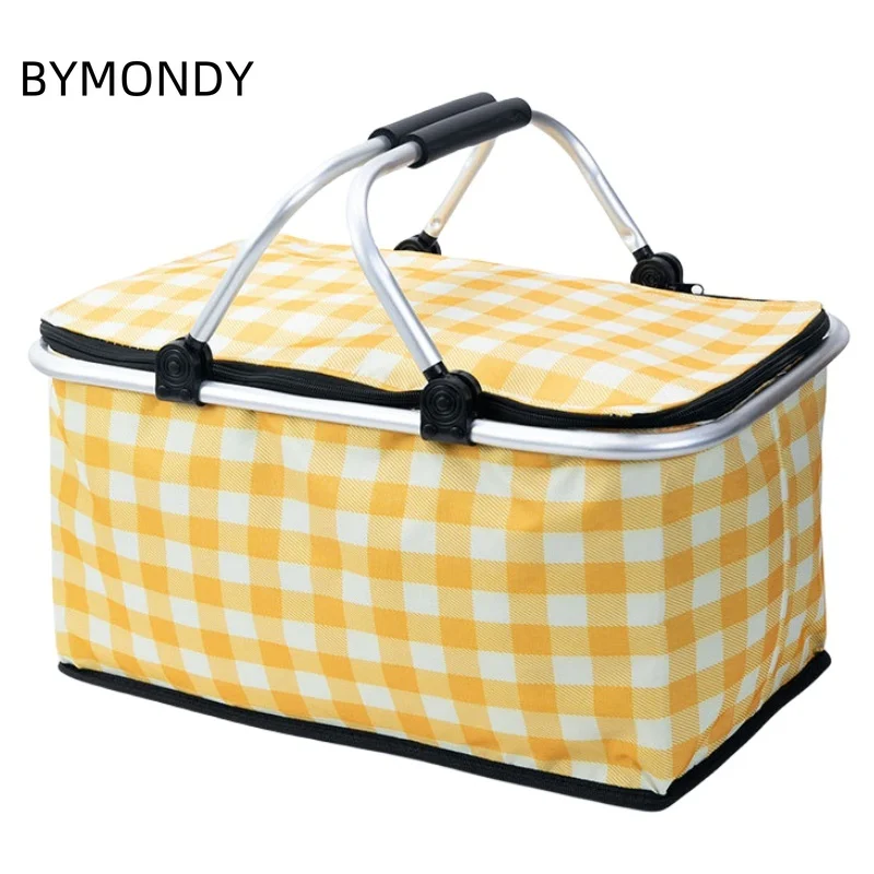 BYMONDY Thermal Food Boxes Portable Lunch Bags Insulated Storage Lunchbox for Outdoor Picnic Fridge Thermal Cooler Box Lunch Bag