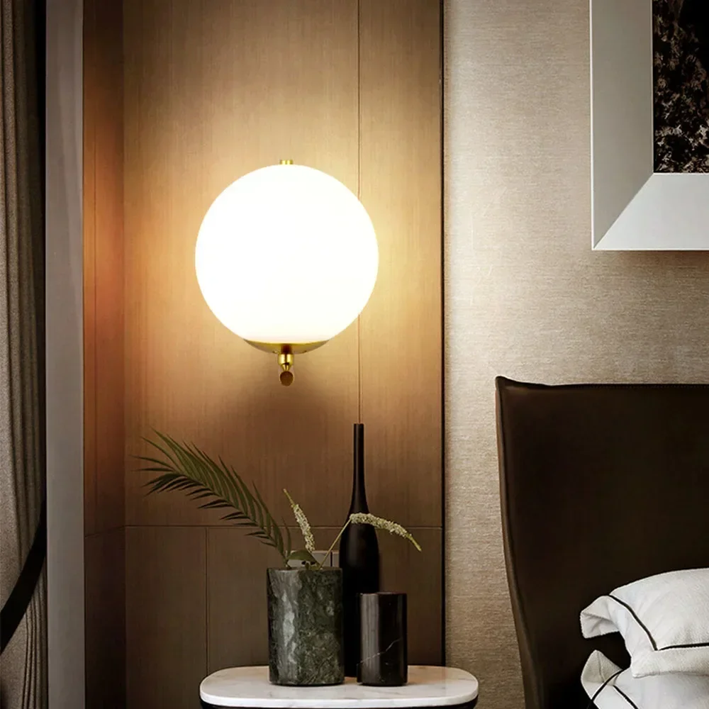 Glass ball LED indoor decorative wall light,glass ball indoor decorative wall light,used in bedrooms,living rooms,halls,corridor 3