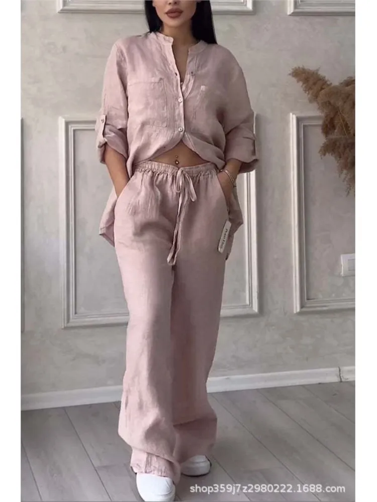 ゆっぴペンギンジャガードプルオーバー レディース Women Two Piece Sets Spring Autumn Casual Long Sleeve Pocket