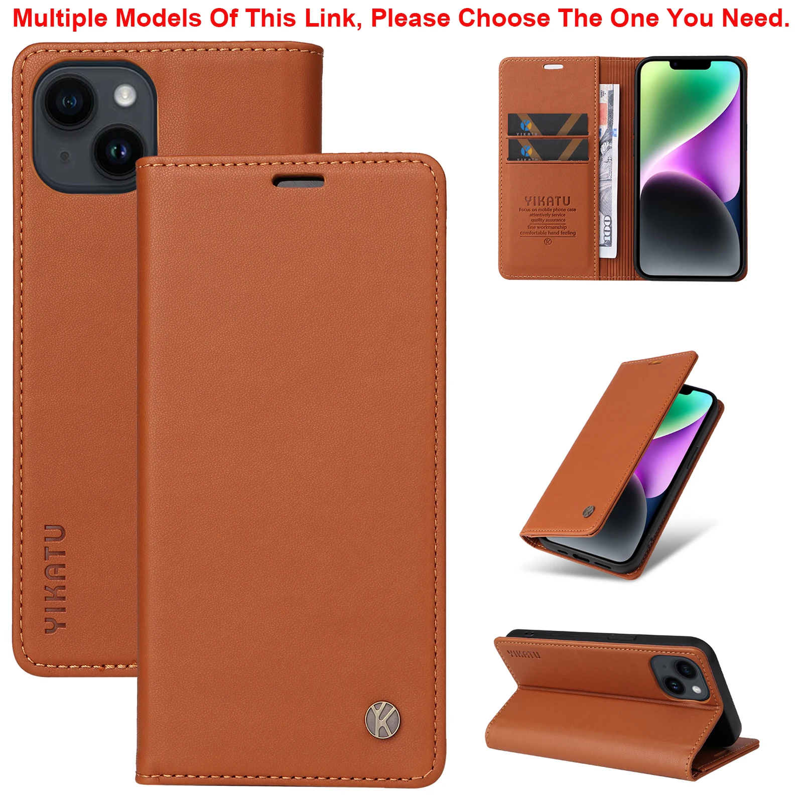 Premium Flip Leather Wallet Phone Case