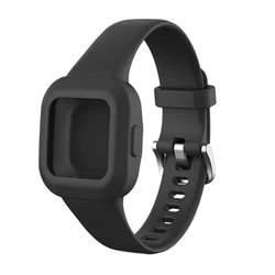 Silicone Wrist Strap for Smart Watch Fitness Tracker (Black)