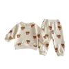 8820 Korean Baby Clothing Set 2024 Spring and Autumn New Boy's Leisure Suit Cartoon Sweater +Pants Two-piece Suit. 5