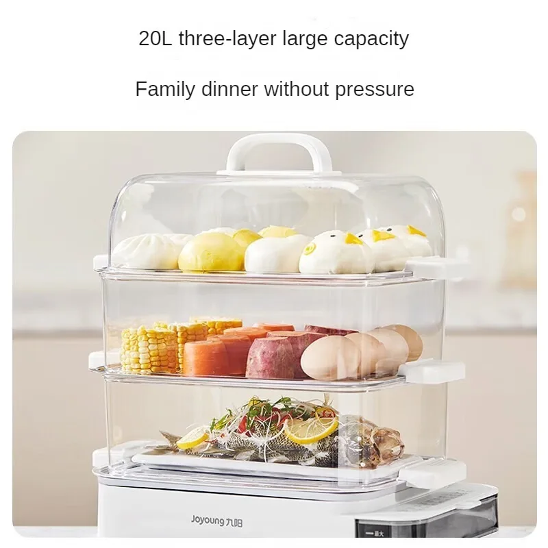 Joyoung Multipurpose Pot Electric Steamer Household Multipurpose Pot Electric Cooker Steamer 18L Triple Layer