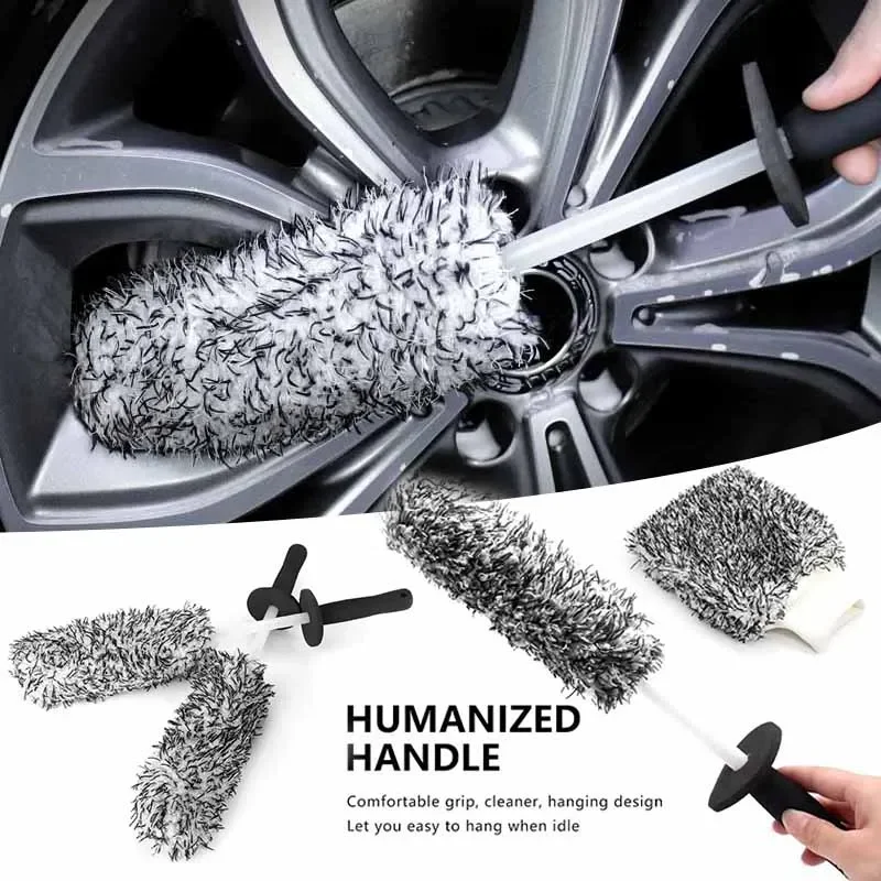 

Щетка для чистки автомобильных колес, инструмент для очистки обода, нескользящая ручка, щеточка для детейлинга колесного обода, уход за автомобилем, мотоциклом, велосипедом