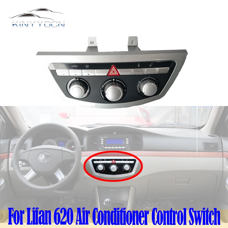 For Lifan 620 Solano Air Conditioner Control Switch Panel AC Warm Air