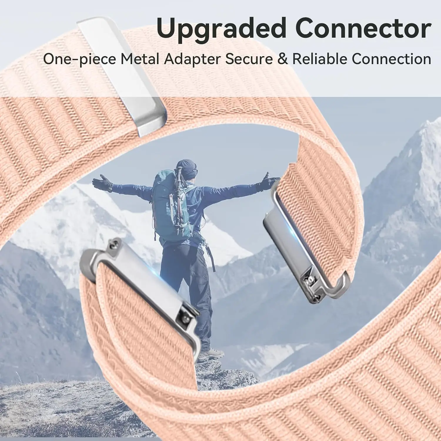 Versatile Nylon Loop Strap for Smartwatches - Adjustable and Durable Design