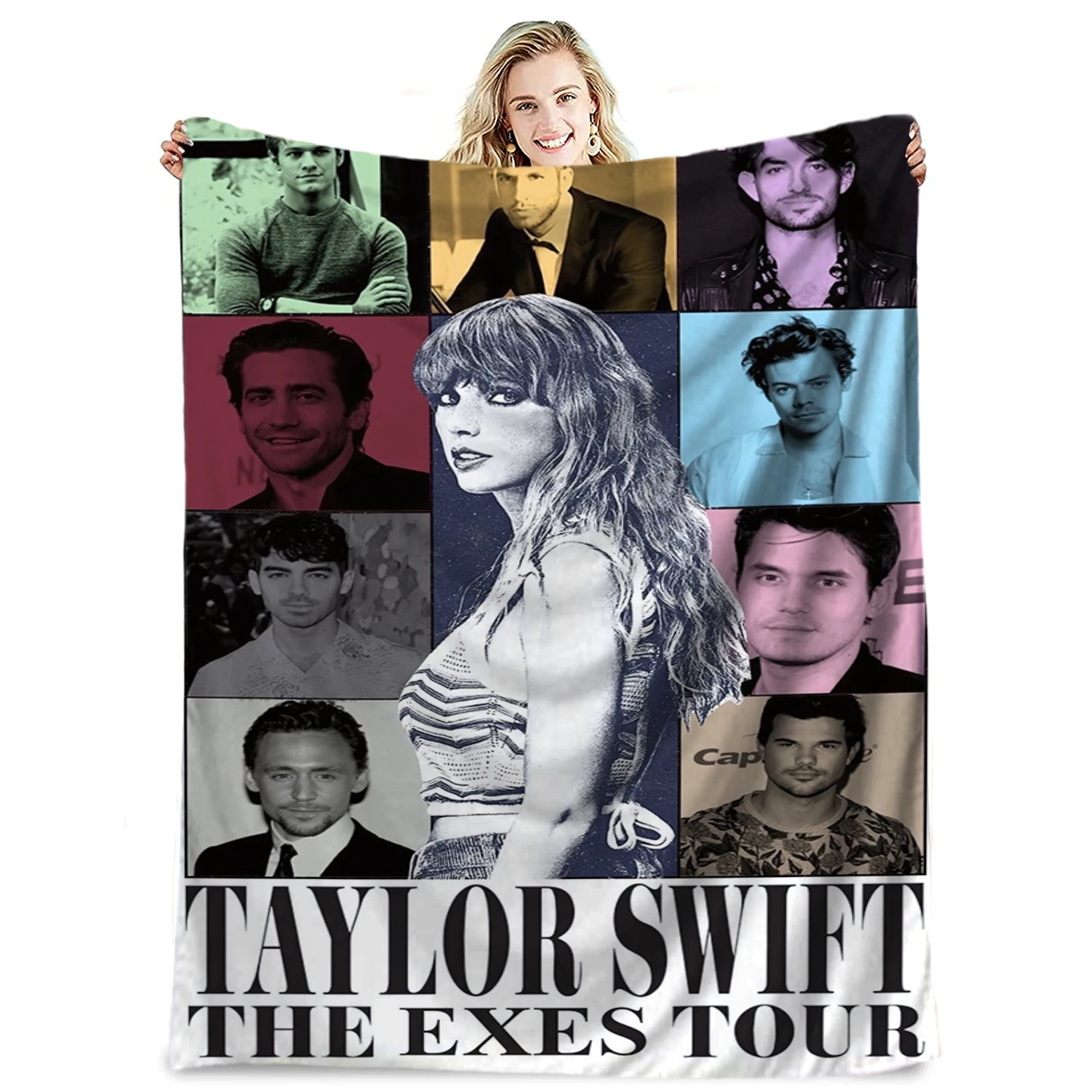Taylor Blanket Throw For Bed Sofa Soft Warm Party Decorations Flannel Blanket Gift for Taylor Music Lovers