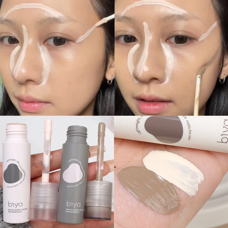 Lasting Brighten Face Concealer Contouring Liquid Makeup Natural Matte Contour Stick Cosmetics Grey Brown V-face Shaping Makeup