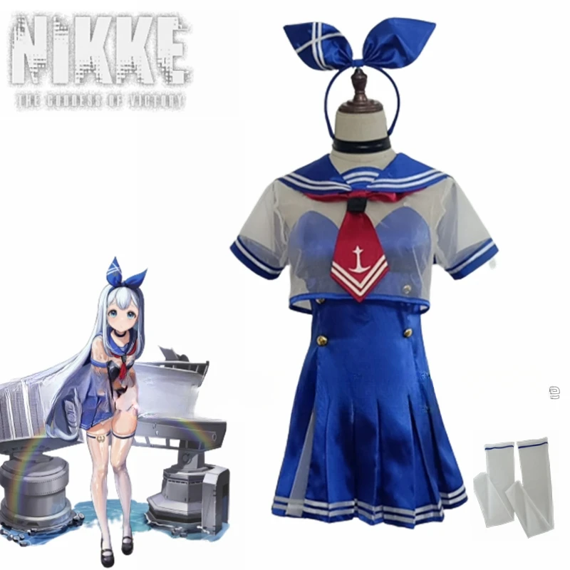 

Game NIKKE The Goddess of Victory Cosplay Costume Dress Adult Sailor suit Halloween Costume