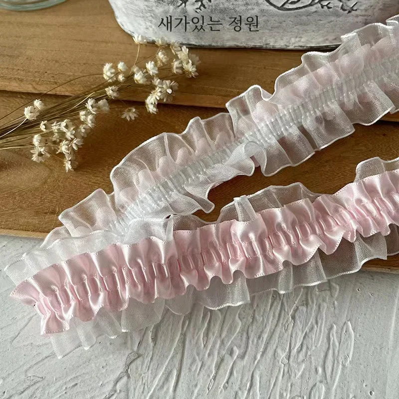 4CM 와이드 새로운 자수 흰 꽃 비즈 Tulle 레이스 패브릭 트림 리본 DIY..