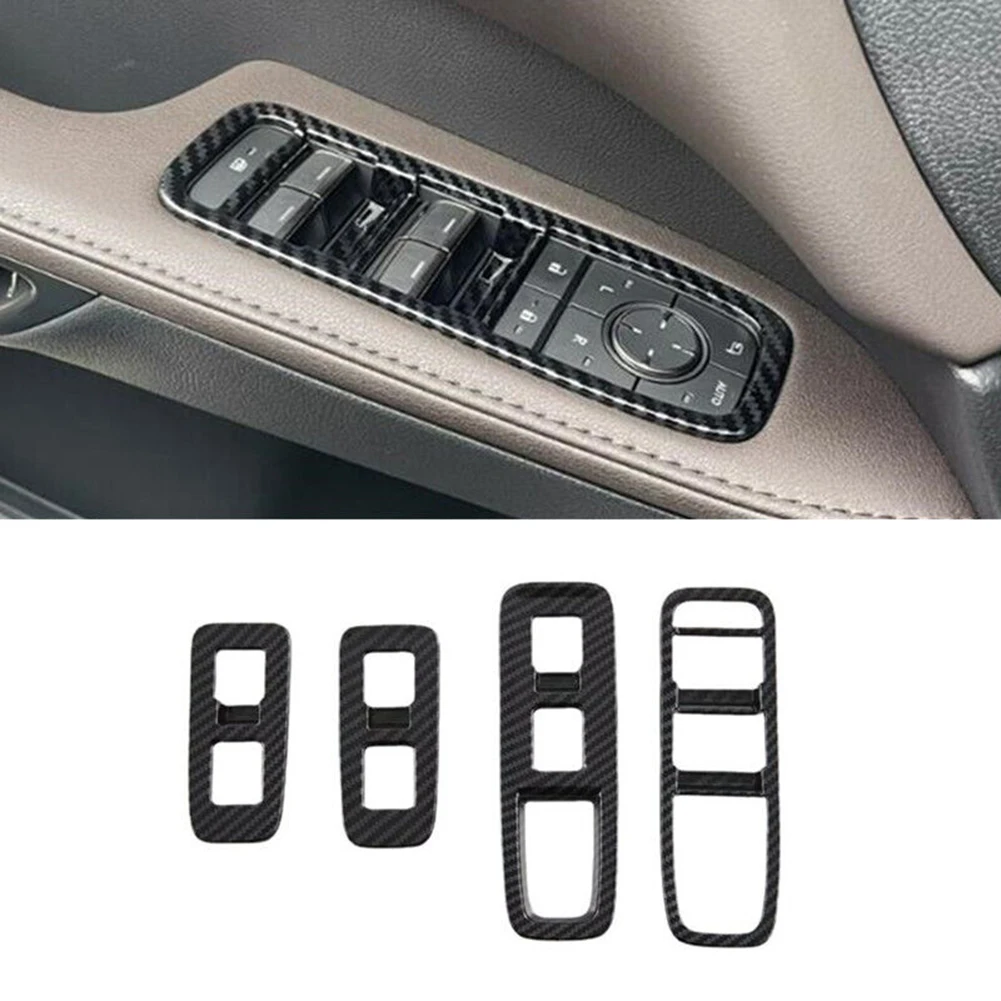 

4 шт./партия, накладки на панель переключателя из АБС-пластика для Lexus RX350 350h RX500h 2023-2024, аксессуары для молдингов салона автомобиля