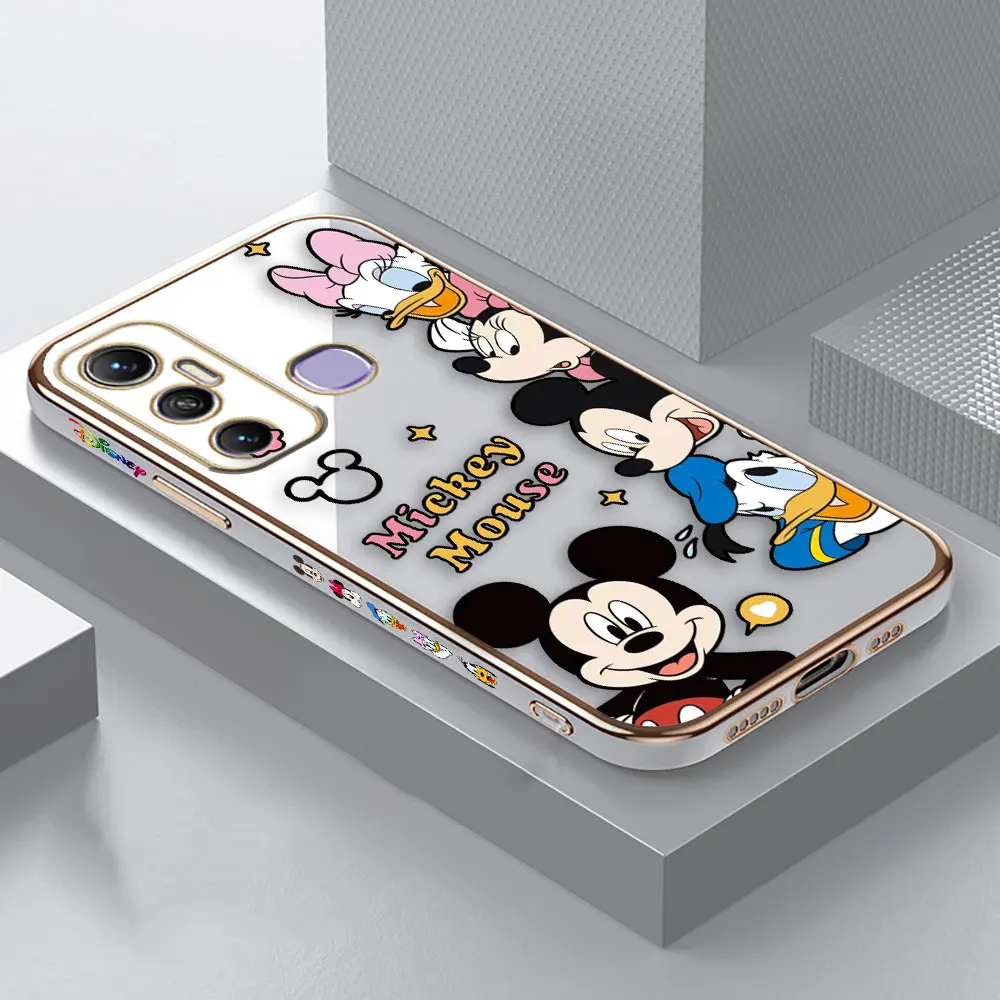 thumbnail image 1 of Smooth E-TPU Phone Case Infinix TECNO POP SPARK 6 7 8 10 20 GO 20C CAMON 17 18 19 20 2 3 4 Case Minnie Mickey Donald Duck Goofy, 1 of 5