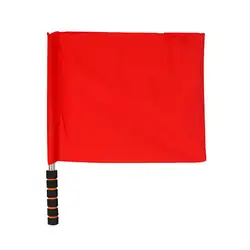 Colorful Soccer Referee Signal Flag for Training and Competitions (Red)