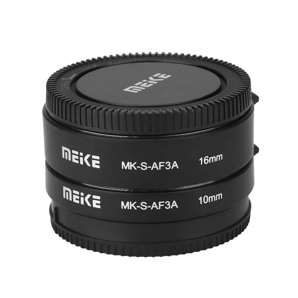 Meike MK-S-AF3A Metal Auto Focus Macro Extension Tube 10mm 16mm for Mirrorless