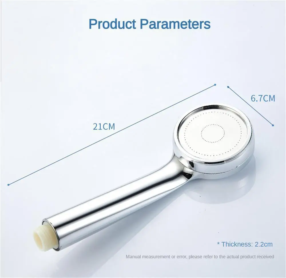 Description Picture 2 of itemHigh Pressure Water Saving Rainfall Shower Head Bathroom Accessories ABS Chrome Holder Showerhead Bathroom Accessories