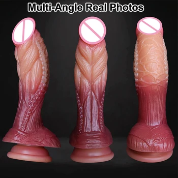 Soft Silicone Animal Erotic Small Dildo Suction Cup Cock Lesbian Double Masturbators Penis Anal Plug Adult Sex Toy for Men Women 4