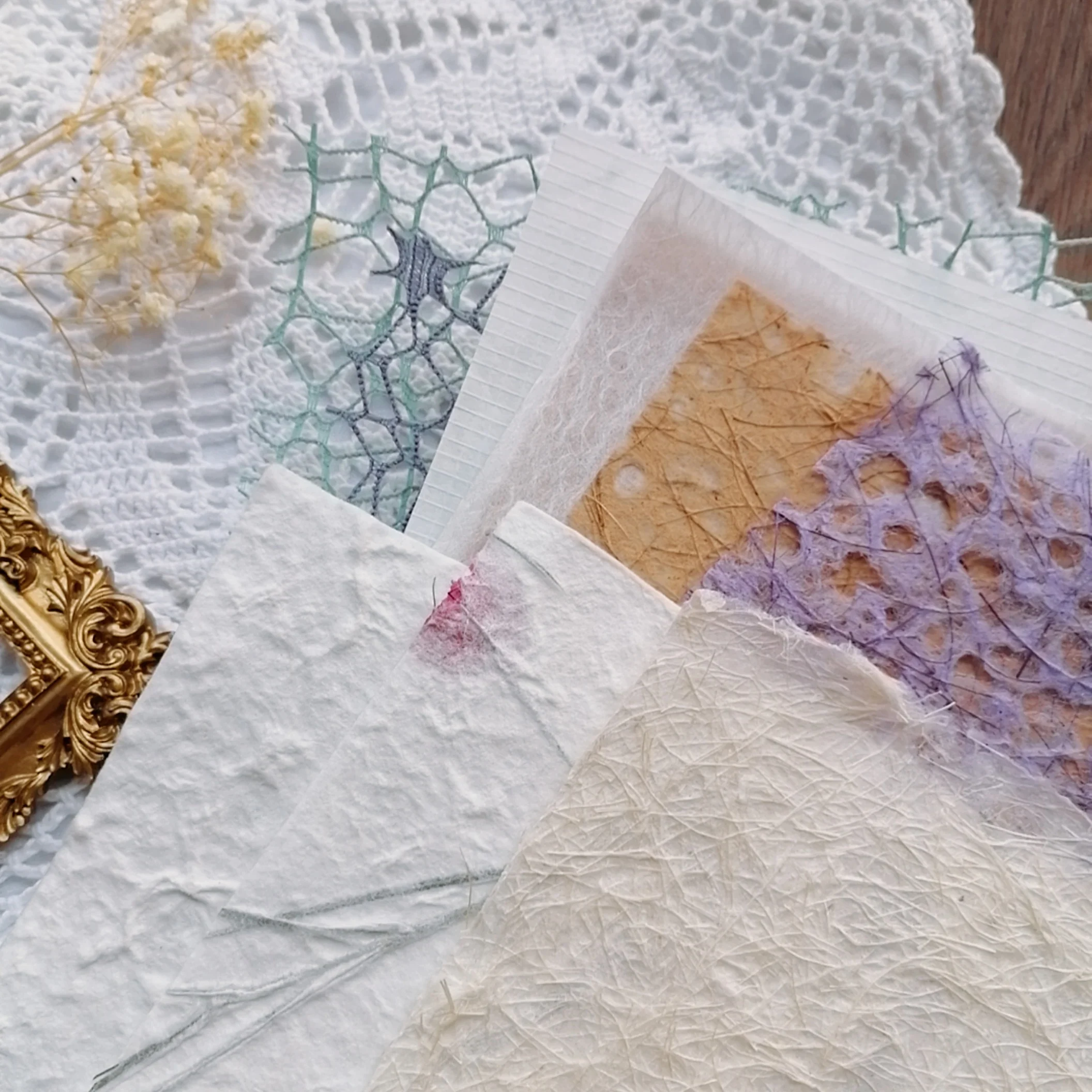빈티지 특수 종이 거즈 혼합 스크랩북 종이 장식 용품 DIY 공예 콜라주 정크 저널 티슈 페이퍼, 40 개