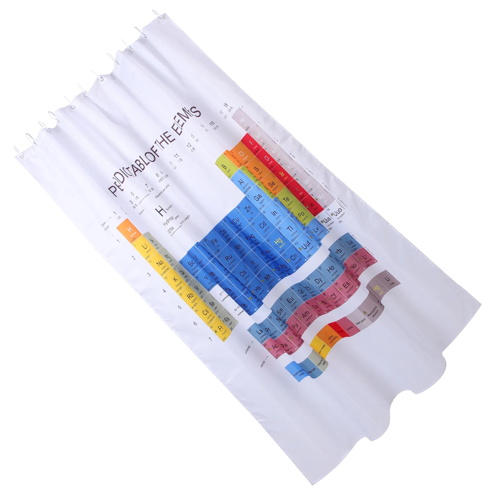 

Periodic Table Bath Curtain Shower Polyester Exquisite Waterproof Bathroom Liner Privacy Protected Supply Backdrop Curtains
