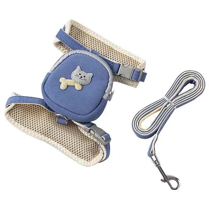 Dog Harness With Leash Set Backpack Bag Carrier Outdoor Adventure Large Small Pets Supplies Accessories Brand 6