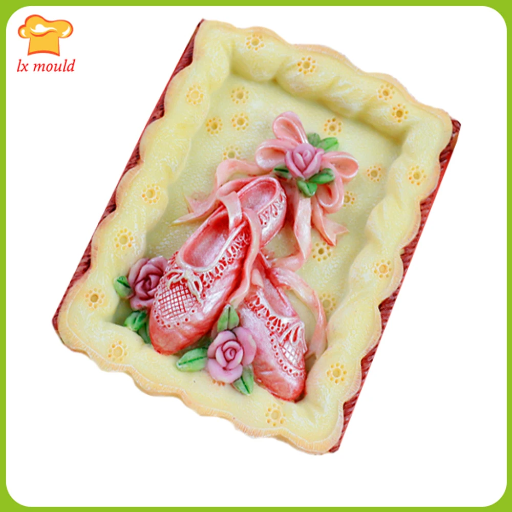 

Ballet Shoes Silicone Mold Fondant Cake Decoration Molds Wax Soap Food