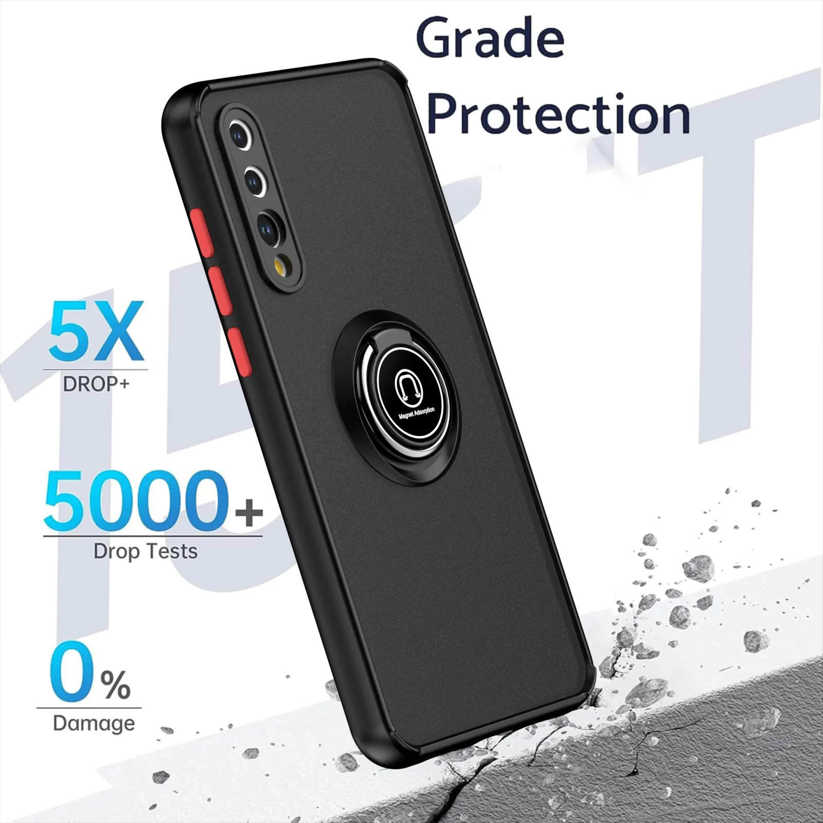 Magnetic Shockproof Matte Clear Phone Case - Fashionable Protective Cover