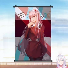  Japan Anime DARLING in the FRANXX Zero Two Sexy Girl Cosplay Poster Wall Scroll Painting Fashion Home Decor Collection Art Gifts 