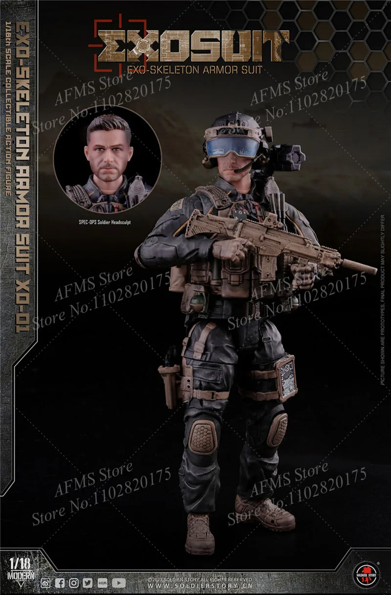 ミリタリー SoldierStory SSE001 1/18Armor Suit XO-01 Soldier Story SSE001 EXO-Skeleton Armor Suit XO-01 - V Store
