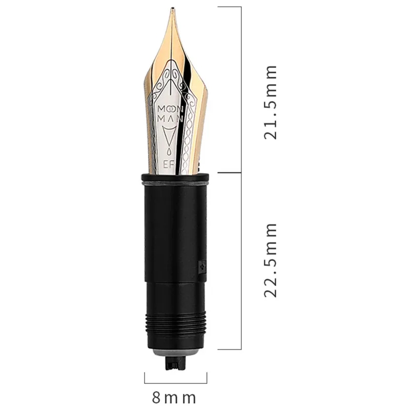 MAJOHN Q1  펜촉 만년필, EF 0.38mm /F 0.5 mm/M 0.7mm 펜촉 문구, 사무실 학교 용품, 필기 펜촉