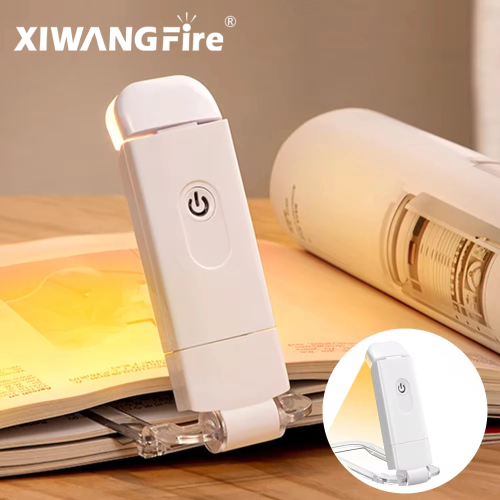 LED USB Rechargeable Book Light Reading Light Eye Protection Night Portable Clip Desk Bookmark Read Night Lamp