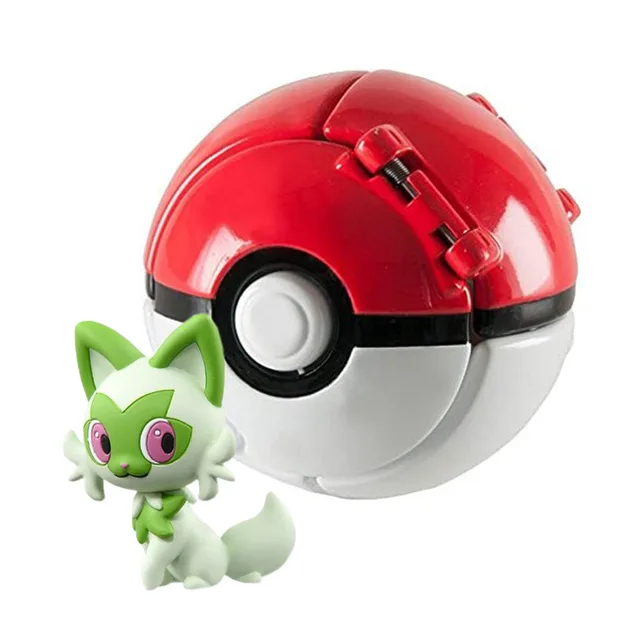 Pokemon Elf Ball Pokeball Anime Figure Cartoons Pikachu Charizard Piplup Kyogre Pocket Monster Pet Anime Action Model Toy Gifts - 24