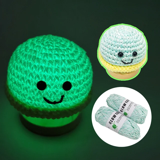 1pcs 53cm Glow in The Dark Yarn for Crochet Yards Luminous Yarn for  Knitting for Beginners - AliExpress