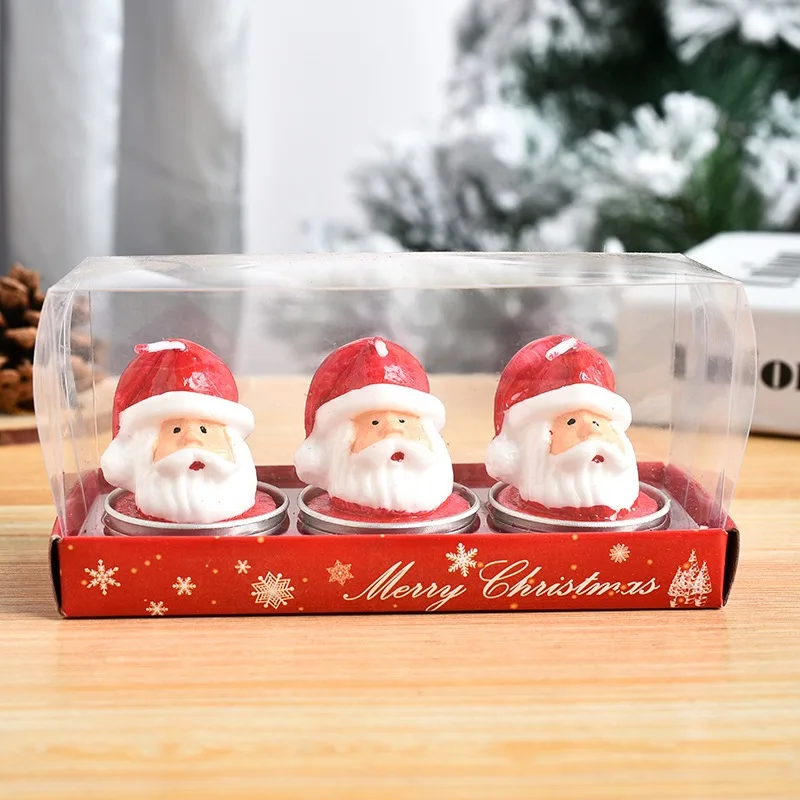 Christmas Decorations 3Pcs/Set Christmas Candles Party Gift