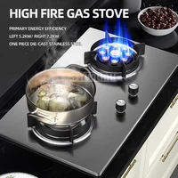 Energy Saving Gas Stove Embedded Double Stove Household Catering Equipment Tempered Glass Gas Stove 1
