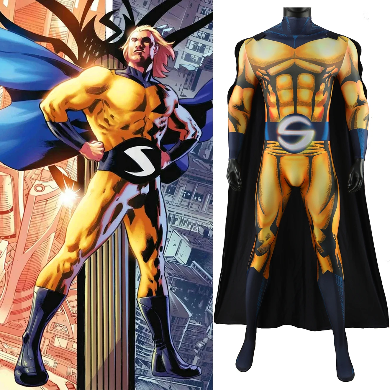 Thunderbolts Sentry Cosplay Superhero Tute Stampate In 3D Superman Robert Reyn Spandex Outfit Cosplay Costume Di Halloween