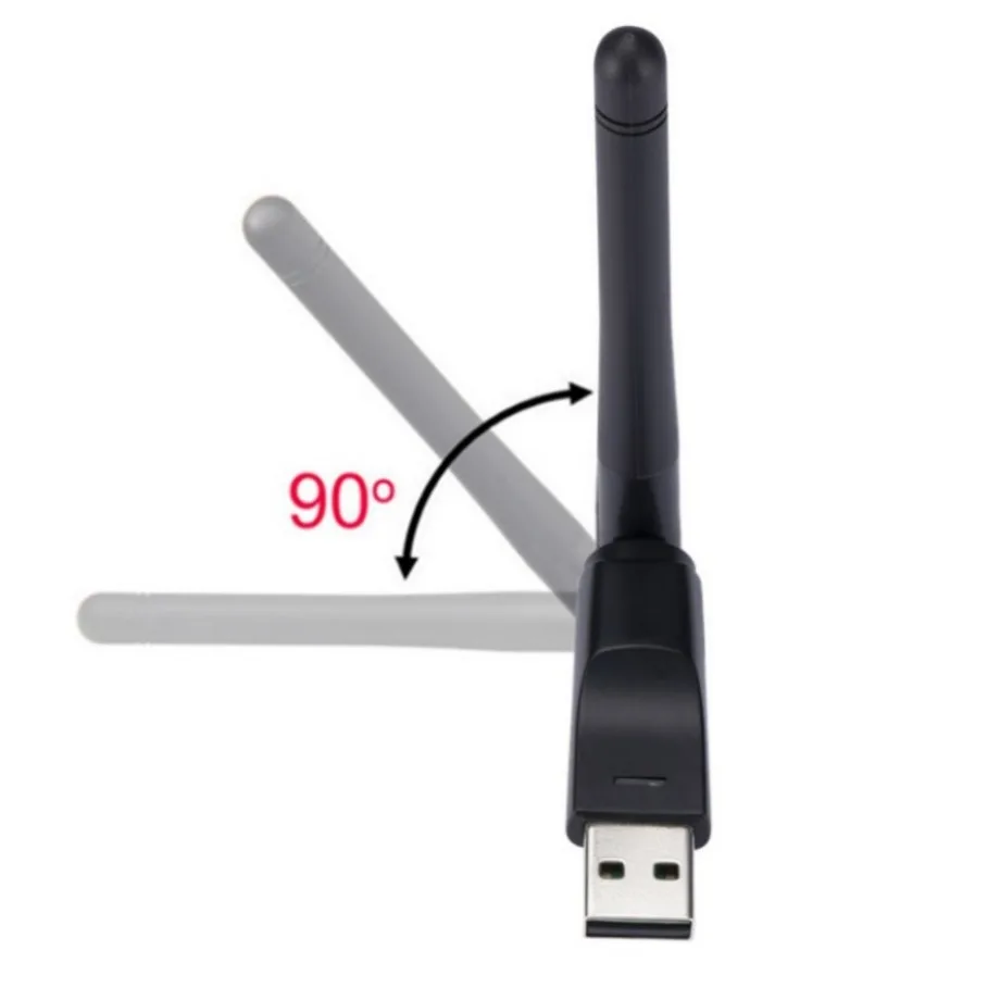 PC 윈도우용 USB 와이파이 어댑터, 무선 네트워크 카드, MT7601 LAN 와이파이 리시버 동글 안테나, 802.11 b/g/n, 150Mbps