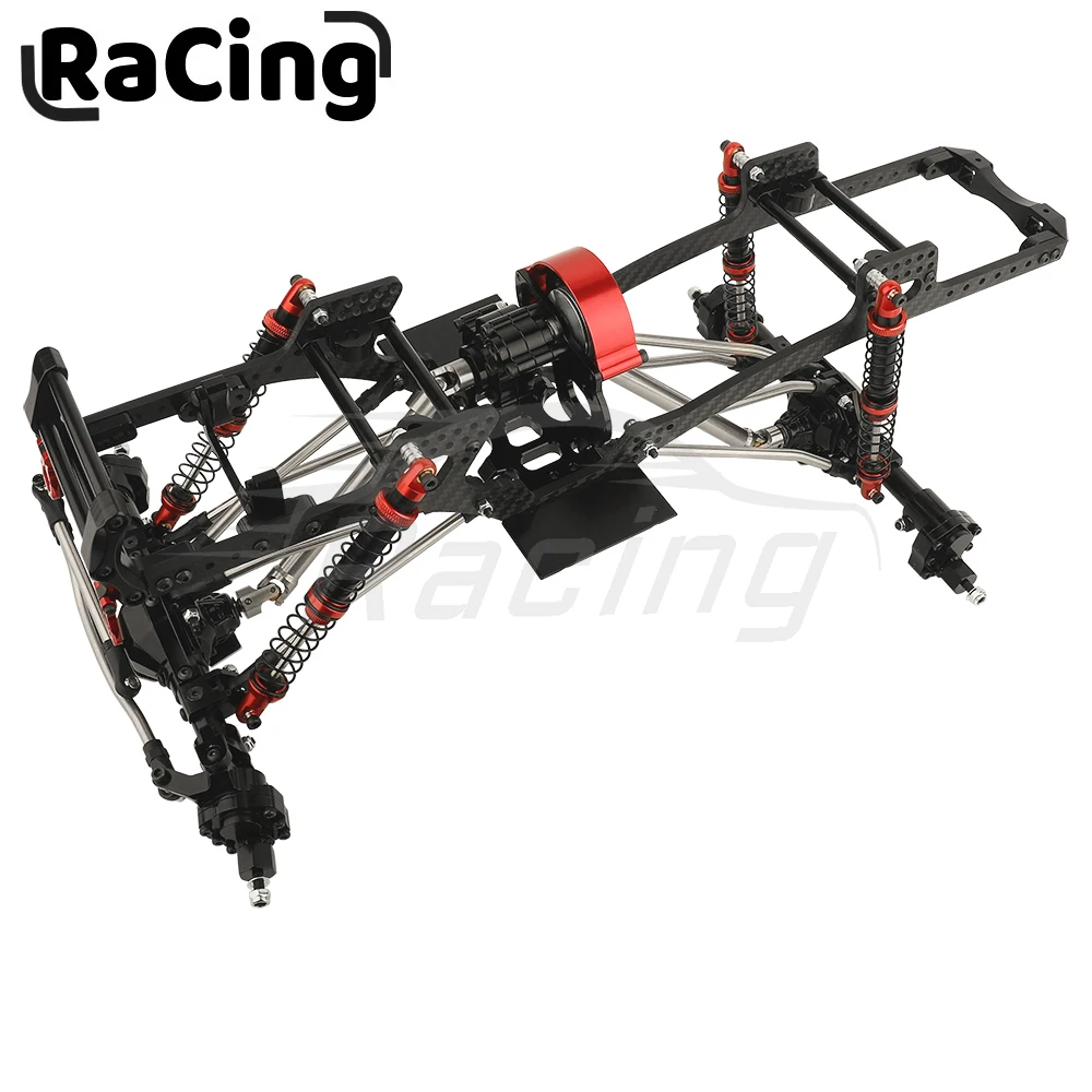 Jaula Antivuelco Y Chasis De Metal Para RC Crawler 1/10 – Compatible Con Axial SCX10 90022 90027, Estructura Rígida Y Duradera Para Mayor Tracción (355 Mm)
