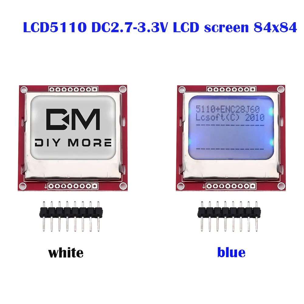 Smart Electronics Modulo Lcd Display Monitor Adattatore Pcb 84*48 84X84 Lcd 5110 Nokia 5110 Schermo Per Arduino