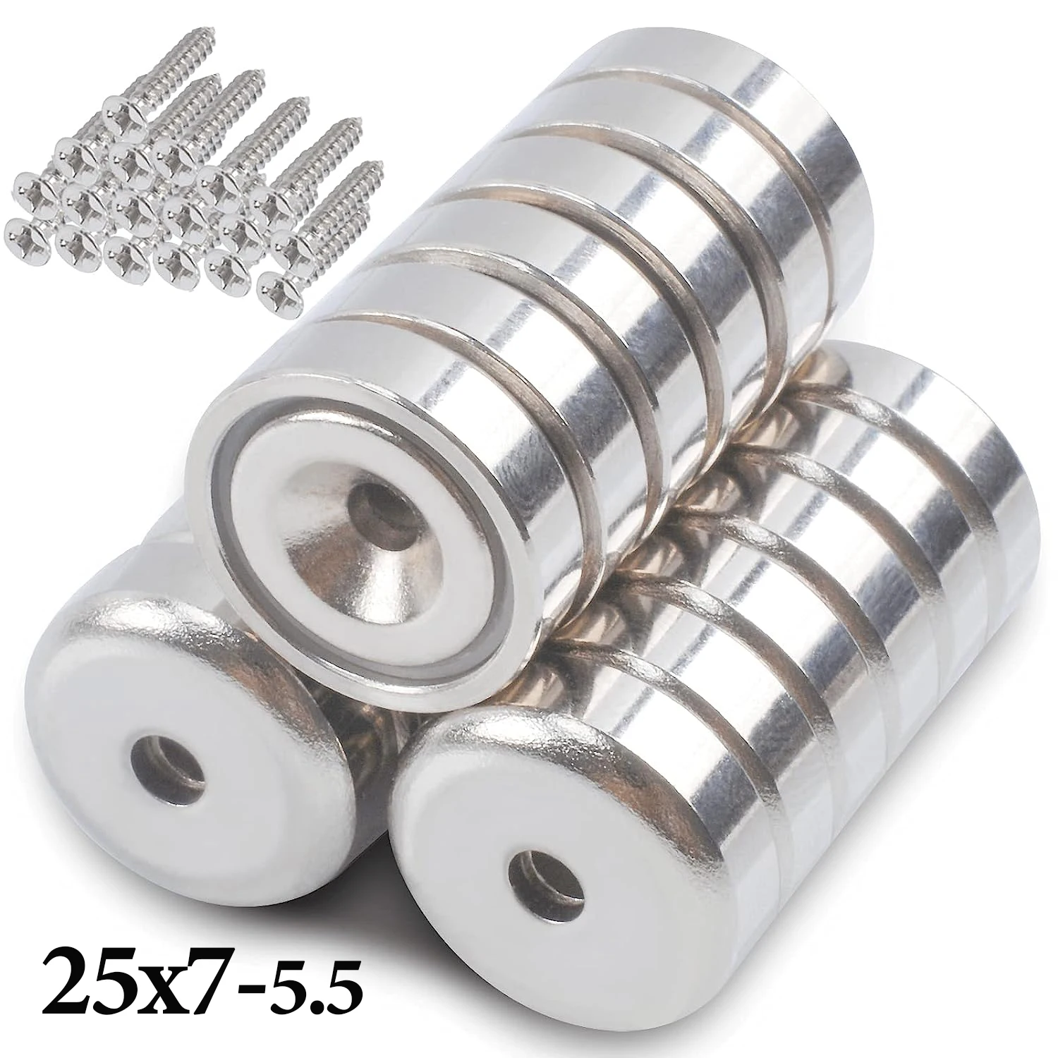 Super Magnete N48 Magnete Al Neodimio Disco D25x10mm N48 - Forza 28 Kg, Super Magnete Per Applicazioni Industriali E Fai-da-te Magnete Potente - Foto 4