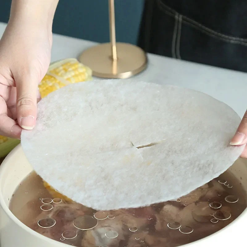 12-60PCS Disposable Soup Oil Absorbing Paper Health Oil Filter Paper Baking Oil-absorbing Kitchen Cooking Accessorie