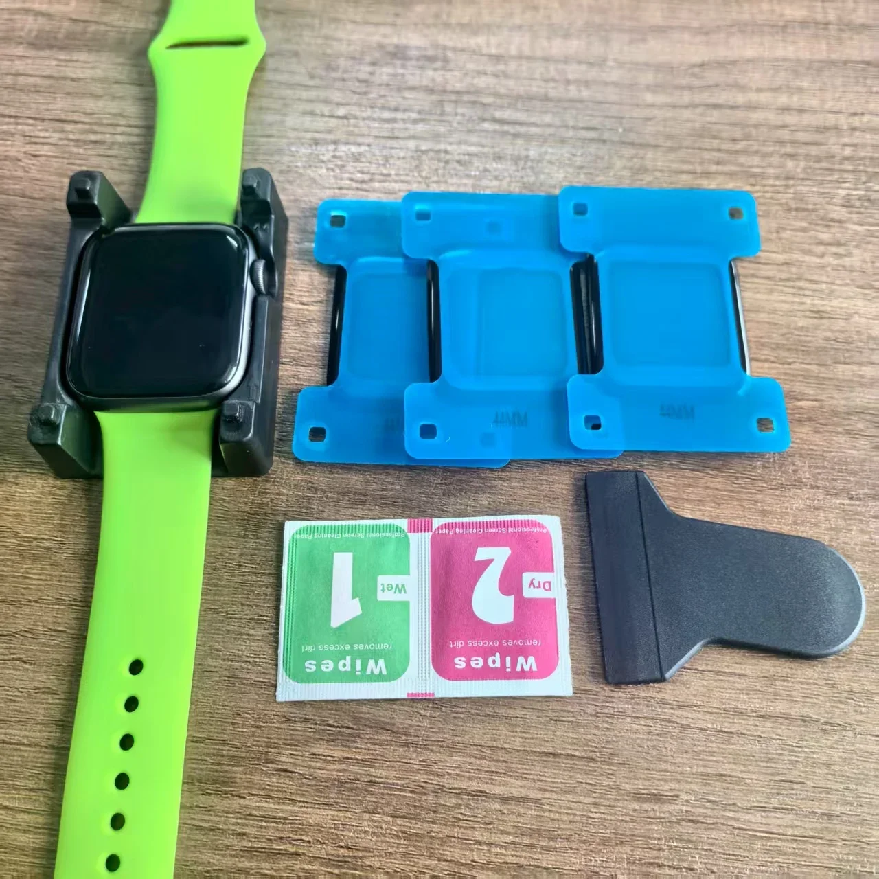 Premium Screen Protector Film with Positioning Tool for Apple Watch - Multiple Sizes Available