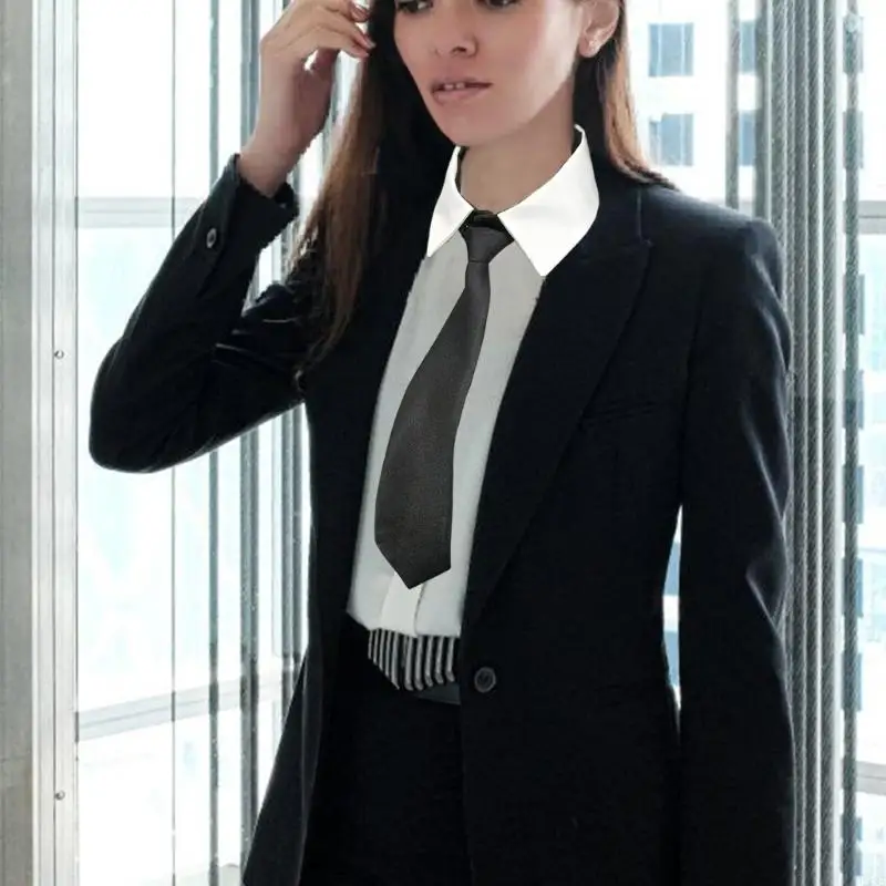 Fashionable Shirt False Collar with Necktie Front for Women's Detachable Collar