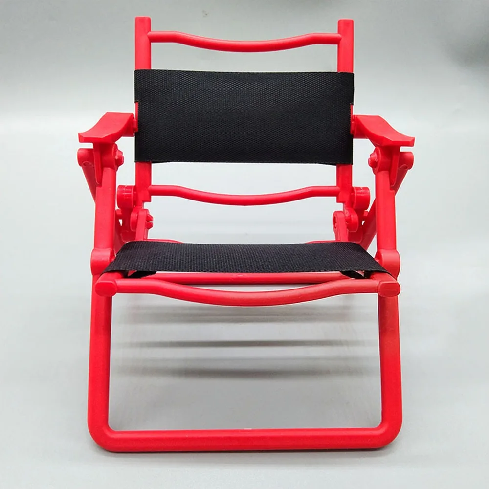 Mini Dollhouse Leisure Folding Chair 10.3*11*13cm Accessories Outdoor Camping Leisure Chair 5 Colors Furniture Model