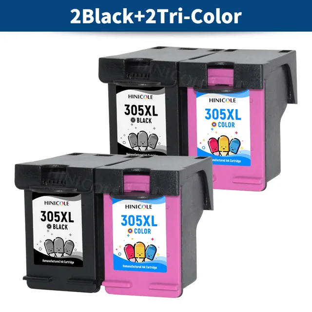 HINICOLE 2BK1C 305 XL Ink Cartridge For HP 305XL For HP DeskJet