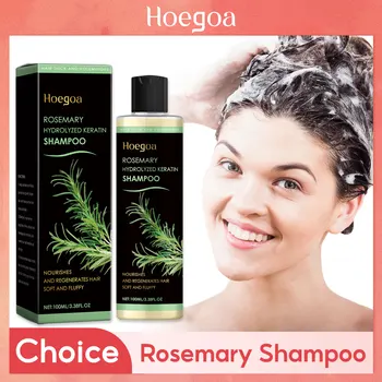 Rosemary Hair Shampoo Hair Regrowth Deep Nourishing Repair Split Ends Hair Soothing Scalp Anti Dandruff Hair Strengthens Shampoo
