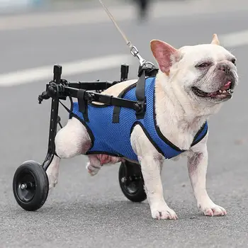 Pet Trolley Adjustable Hind Leg Disabled Pet Dog Mobility Aid Light Rehabilitation Legs Pet Wheelchair Walk Trolley Tools 2