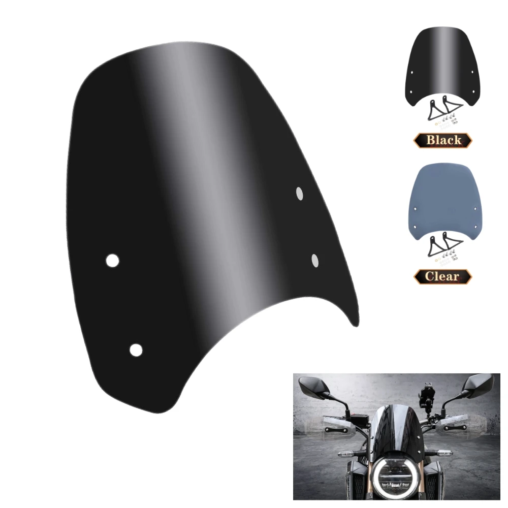 

Motorcycle Windscreen Airflow Wind Deflector Visor Fairing Windshield High Quality ABS Plastic For Honda CB650R CB 650R 19-2021