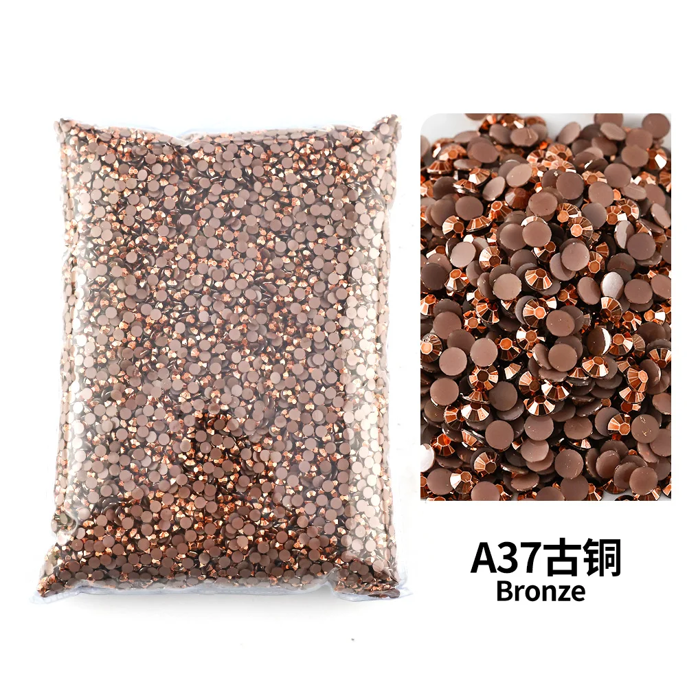 Bulk Wholesale Jelly Color AB Transparent Faceted FlatBack Resin Rhinestones for Nail Art & Garment Decoration