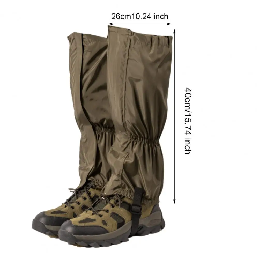 1 Pair Outdoor Leg Gaiter Adjustable Hiking Climbing Snow Skiing Hunting Snake Guard Snow Boot Shoe Gaiter Leg Protector Cover