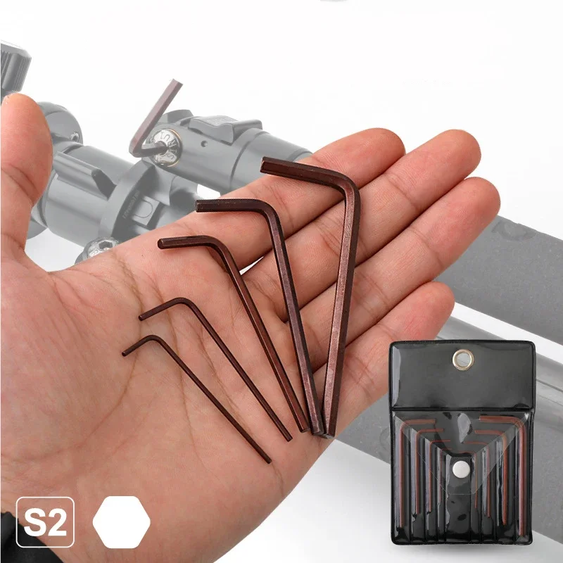 Mini-Inbusschlüssel-Set, Größe 0,7 bis 4 mm, mit Tasche, tragbarer Präzisions-Inbusschlüssel-Schraubendreher, metrisches L-förmiges Werkzeugset mit kurzem Arm – Detail 3