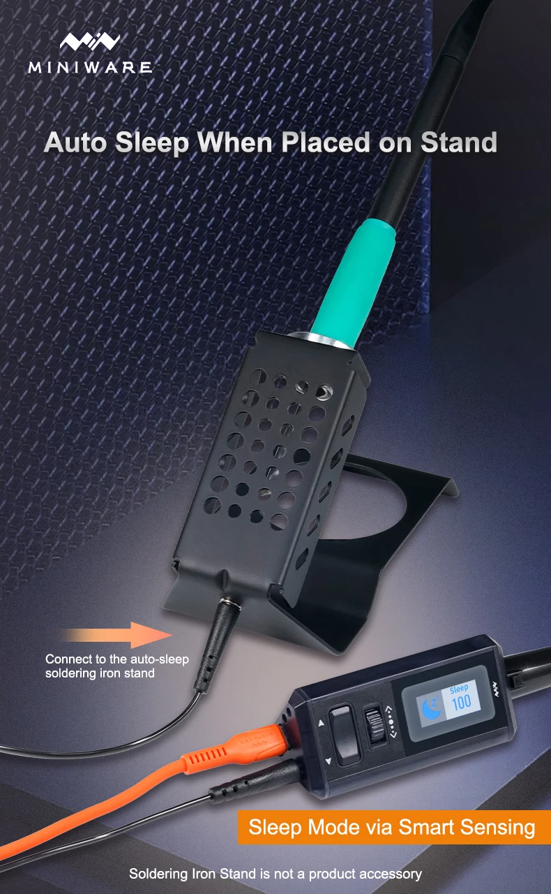 TS1M Mini Soldering Station PD3.1 12V-28V 200W Max Compatible with T245/T210/T11